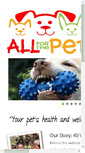 Mobile Screenshot of allforthepet.com